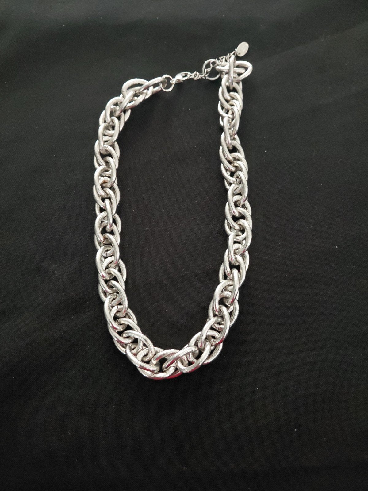 schakelketting zilverkleurige, Sieraden, Tassen en Uiterlijk, Ophalen, Nieuw, Zilver, Zilver