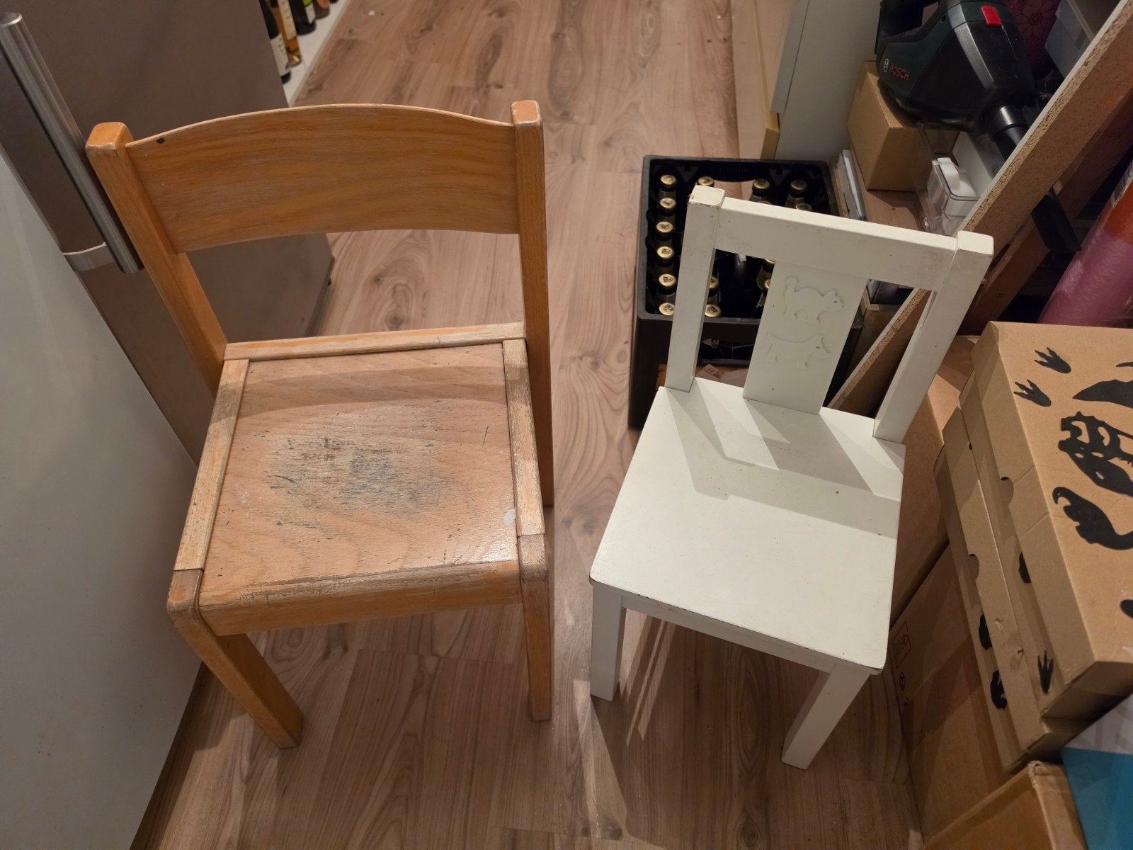 Gratis kinderstoelen, Ophalen
