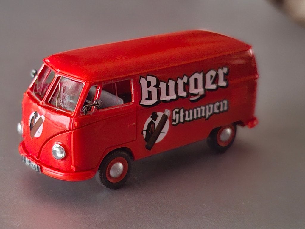 1:87 Volkswagen VW T1 Burger Stumpen sigaren Wiking € 9, Hobby en Vrije tijd, Verzenden, Zo goed als nieuw, Auto, Wiking