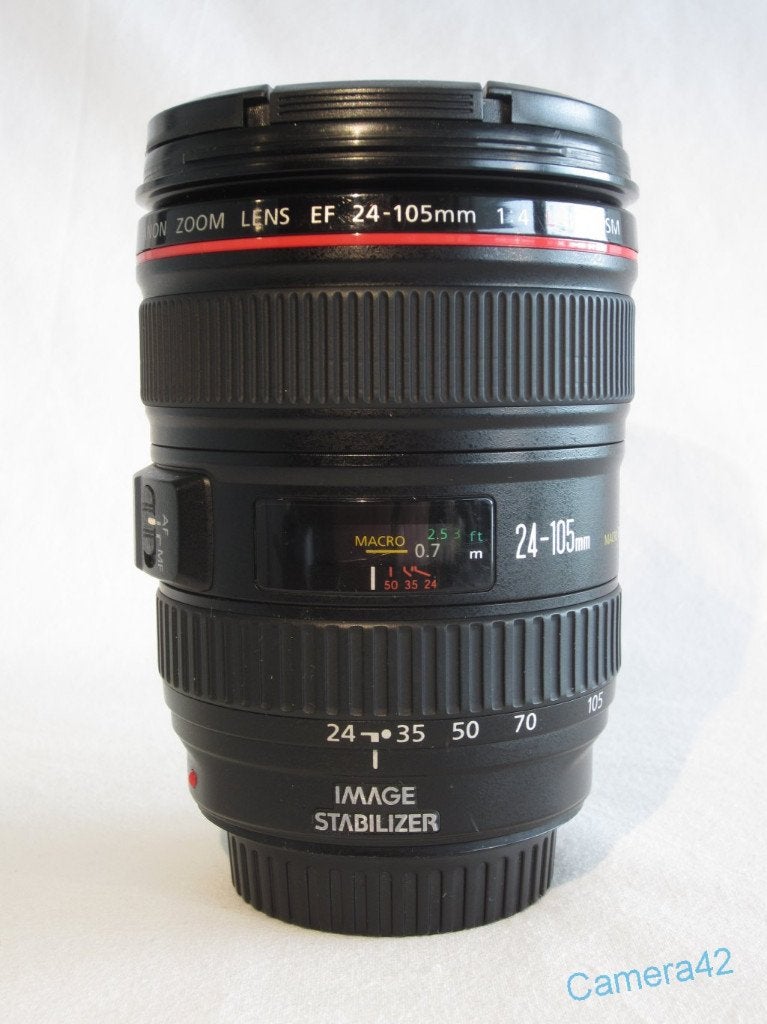 Canon EF 24-105mm f/4.0 L IS USM, Audio, Tv en Foto, Fotografie | Lenzen en Objectieven, Gebruikt, Canon, Beschermhoes/tas, Ophalen of Verzenden