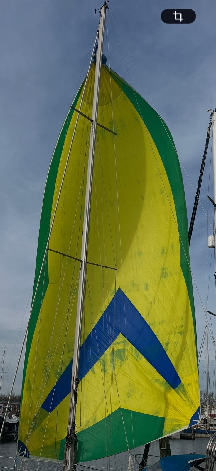 Spinaker gebruikt, Watersport en Boten, 6 meter of meer, Gebruikt, Spinnaker, Ophalen of Verzenden