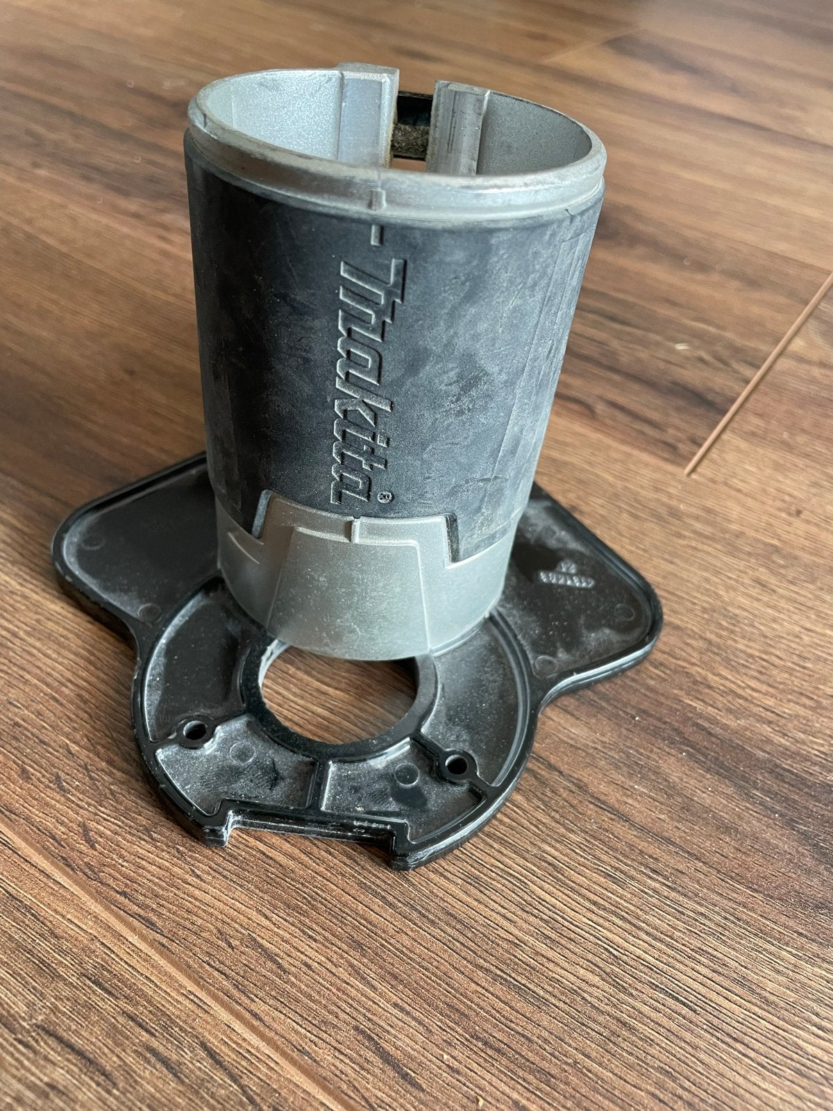 Makita Bovenfrees Adapter voor RT0700C & DRT50 (195562-2), Ophalen of Verzenden, Zo goed als nieuw, Accu, Bovenfrees