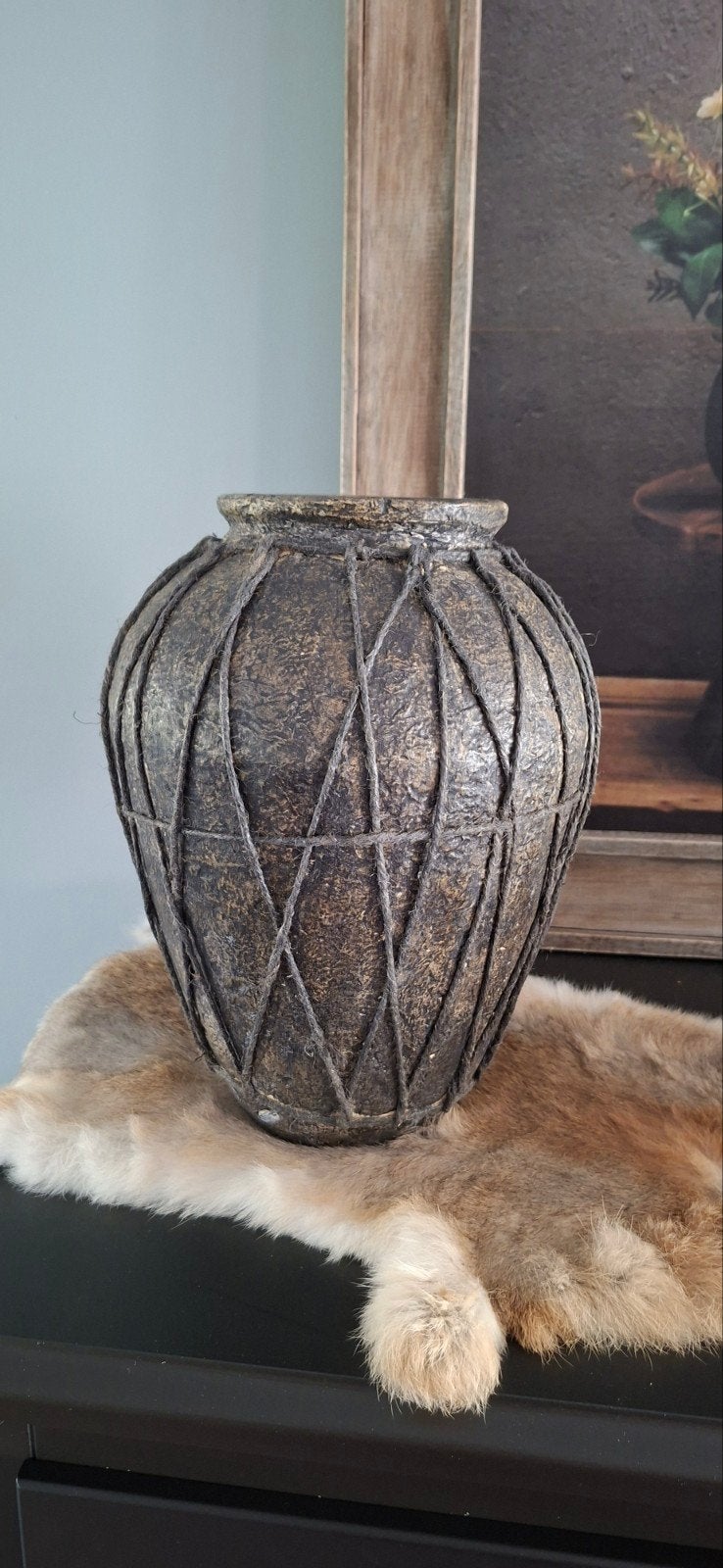 Mooie papier maché pot, Ophalen of Verzenden, Nieuw
