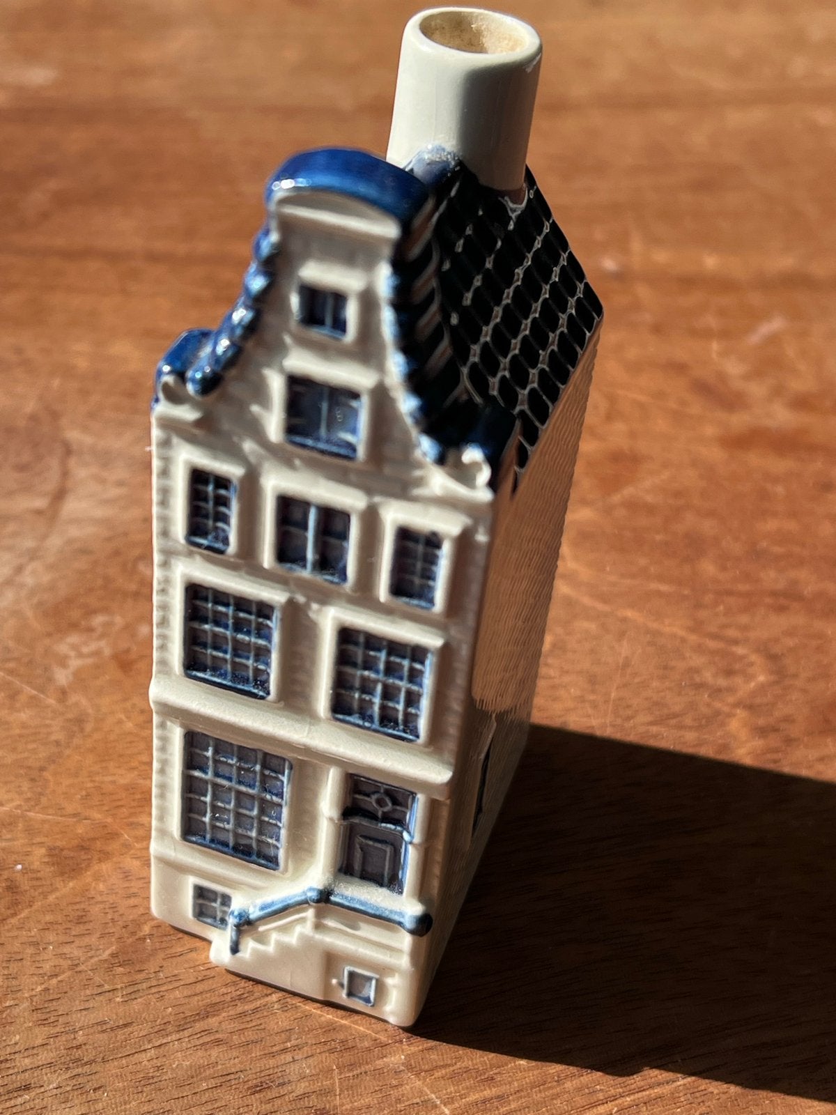 Delfts Blauw BOLS grachtenpand miniatuur, Antiek en Kunst, Ophalen