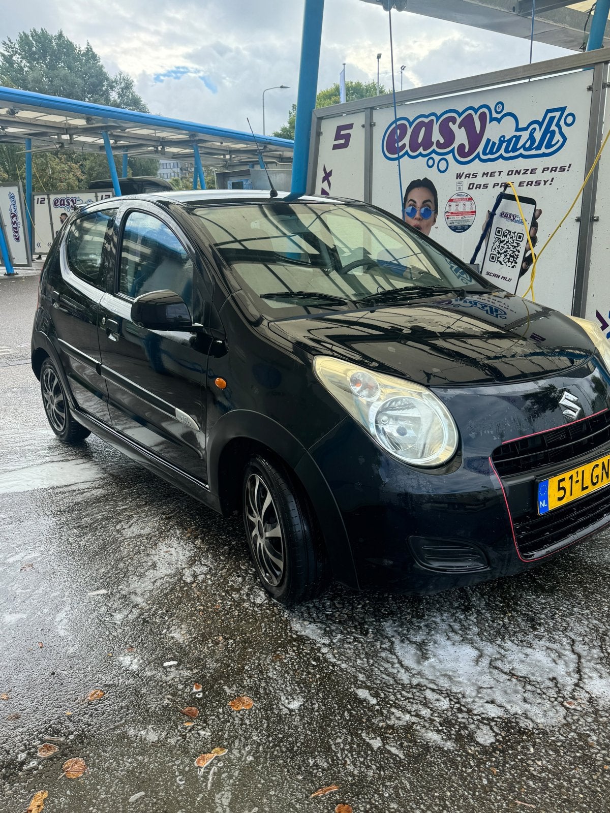 Suzuki Alto 1.0 2010 Zwart, Auto's, Voorwielaandrijving, 200 kg, 4 stoelen, Origineel Nederlands