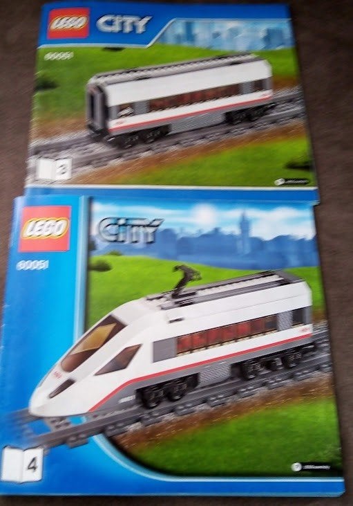 Lego  trein set. 60051 .  High-speed Passenger Train ., Gebruikt, Lego, Ophalen of Verzenden, Technic
