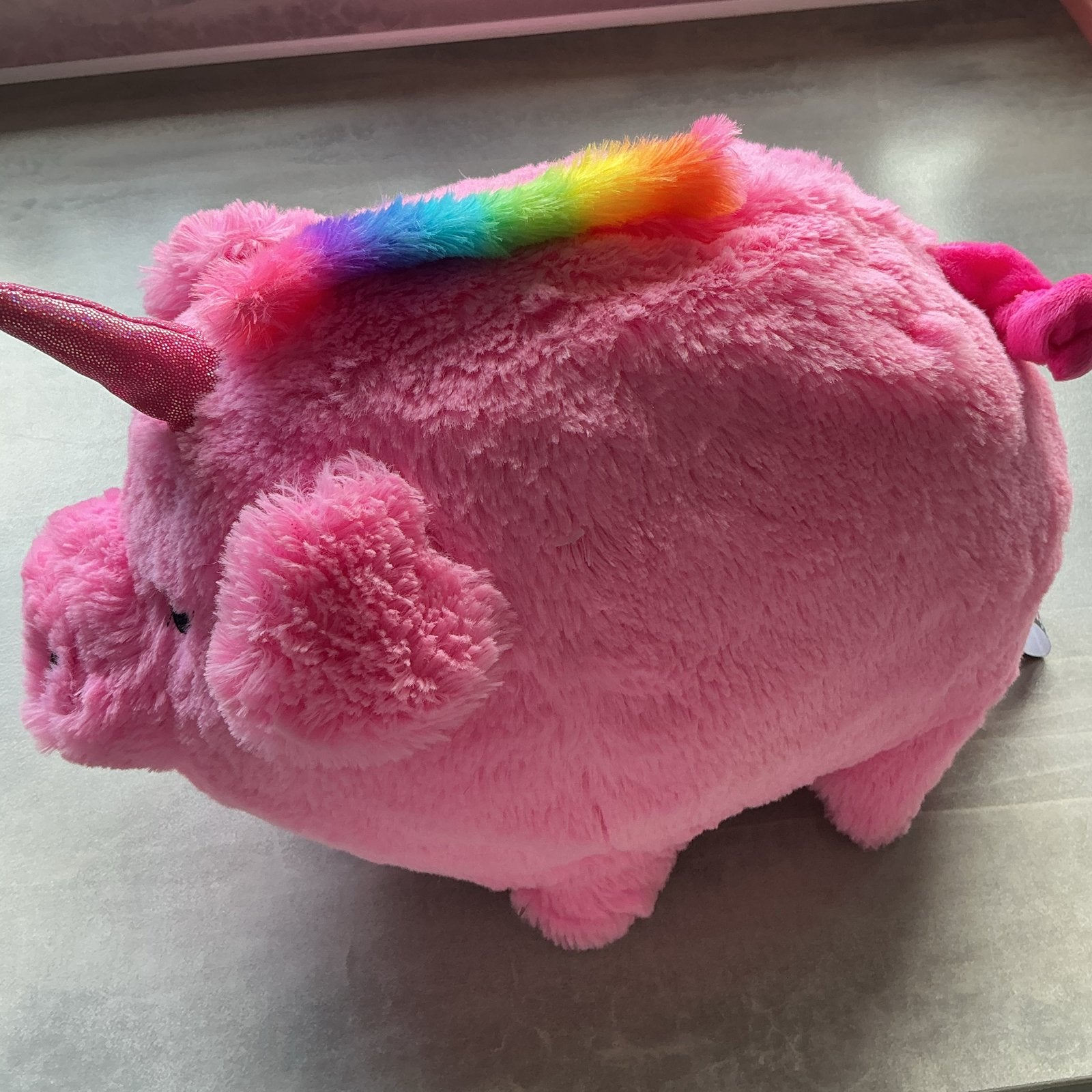Roze Eenhoorn Spaarvarken Knuffel - Zonder Spaarpotfunctie, Kinderen en Baby's, Speelgoed | Knuffels en Pluche, Ophalen of Verzenden