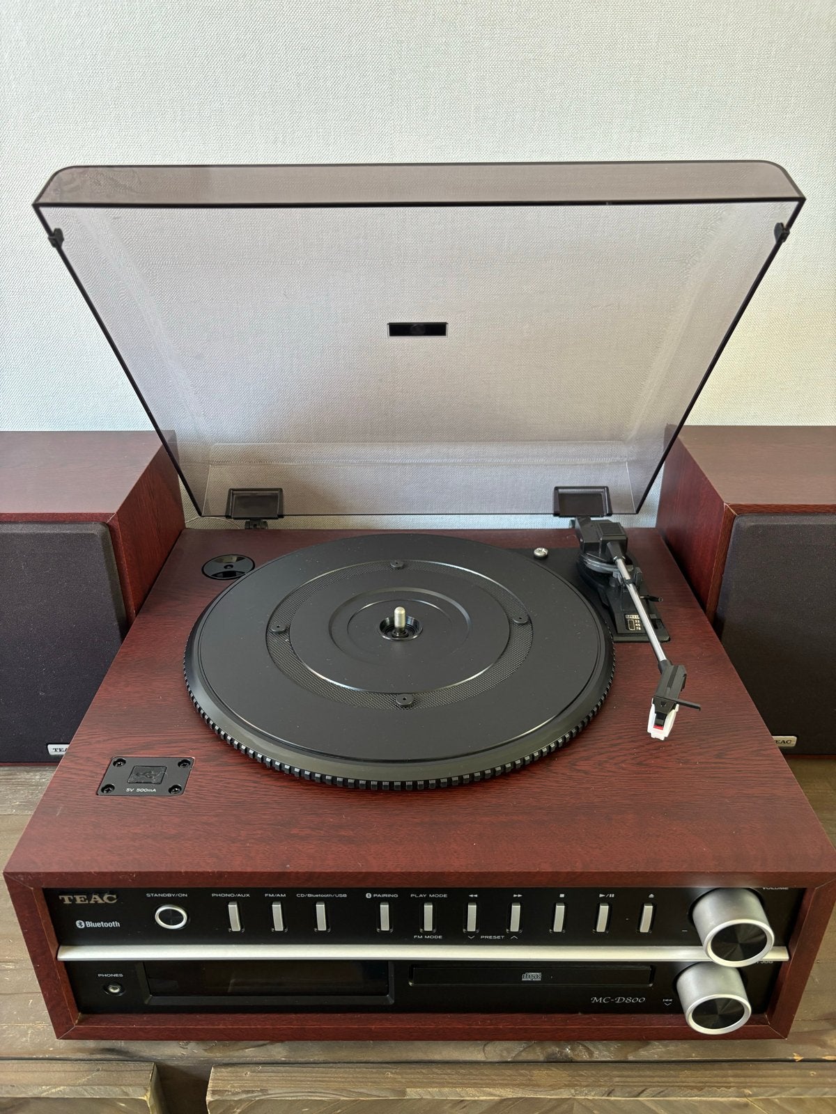 TEAC MC-D800 Platenspeler met Bluetooth en CD/Radio, Audio, Tv en Foto, Ophalen, Zo goed als nieuw, Platenspeler, Overige merken
