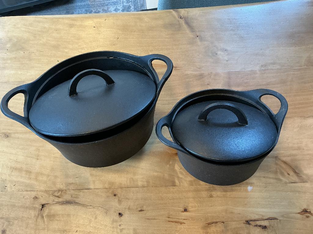 Gietijzeren pannen, Ophalen, Gebruikt, Gietijzer, Koekenpan of Braadpan