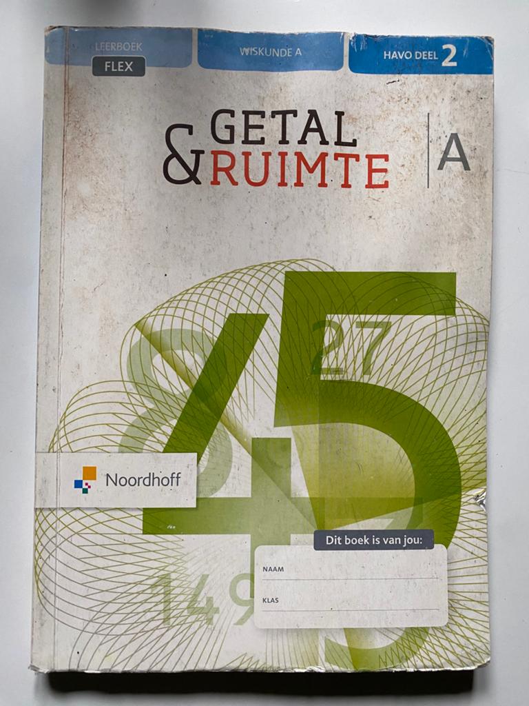 Studieboek Getal & Ruimte Wiskunde A HAVO Deel 2, Ophalen of Verzenden, Gelezen, HAVO, Wiskunde A