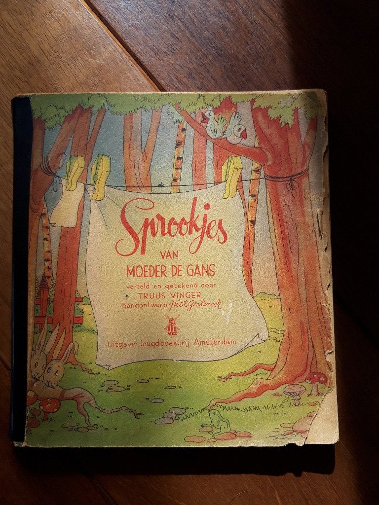 Antiek Sprookjesboek Moeder de Gans, 8 verhalen Truus Vinger, Boeken, Sprookjes en Fabels, Ophalen of Verzenden, Gelezen