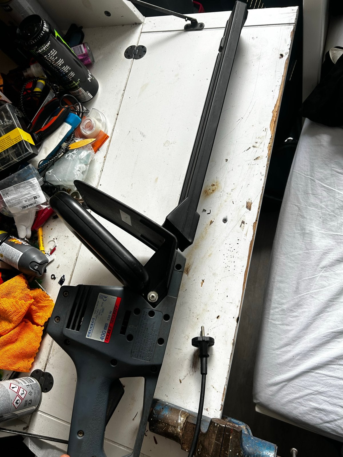 Peugeot elektrische heggenschaar - perfect werkend, Ophalen of Verzenden, Gebruikt, Elektrisch