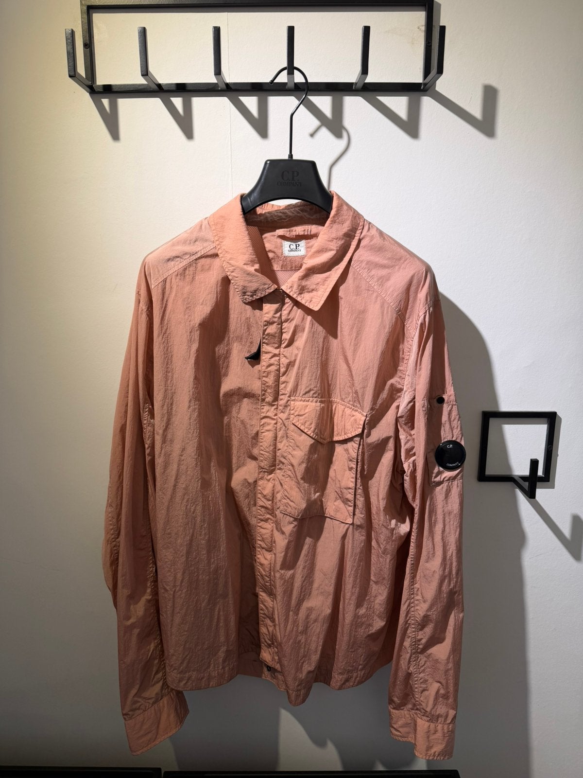 C.P. Company zomerjas overshirt rust L/XL, Kleding | Heren, Jassen | Zomer, Ophalen, Zo goed als nieuw, Maat 56/58 (XL)