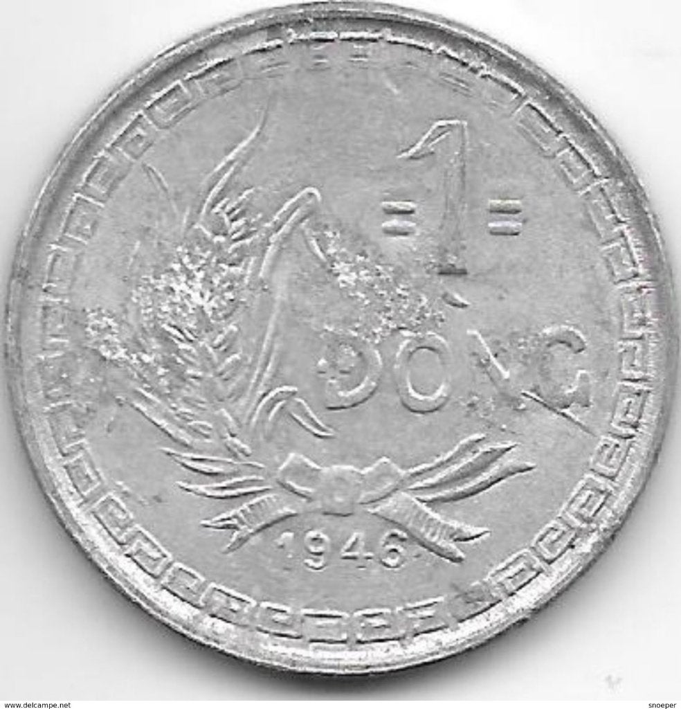 vietnam 1 dong 1946 km 3 vf, Verzenden, Midden-Oosten, Losse munt