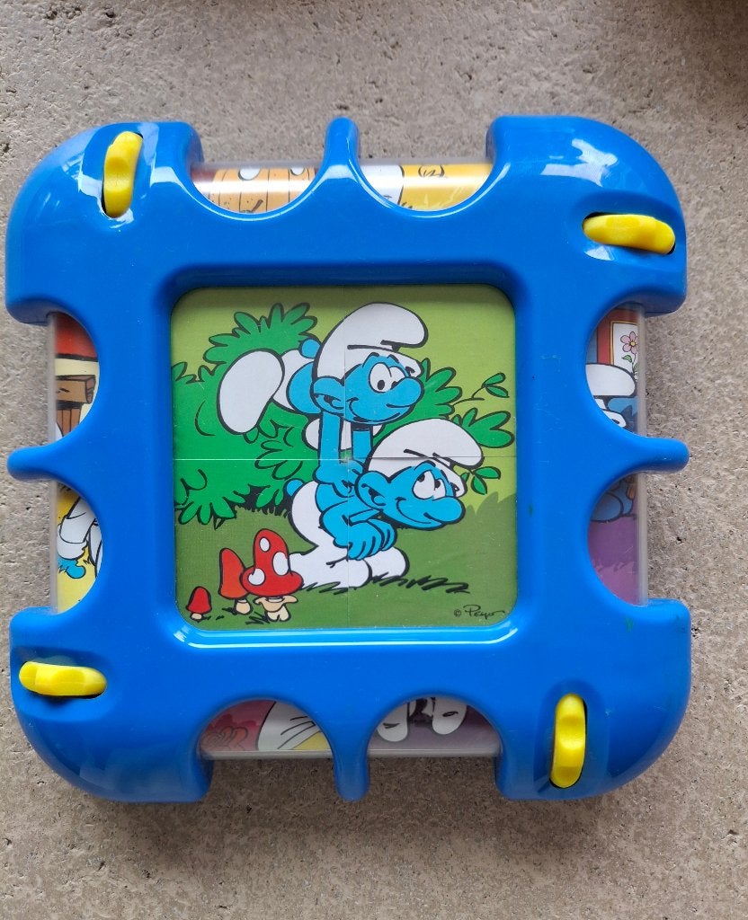Scrolly Puzzel Smurfen, Kinderen en Baby's, Speelgoed | Kinderpuzzels, Ophalen of Verzenden, Minder dan 10 stukjes, Gebruikt, 4 tot 6 jaar