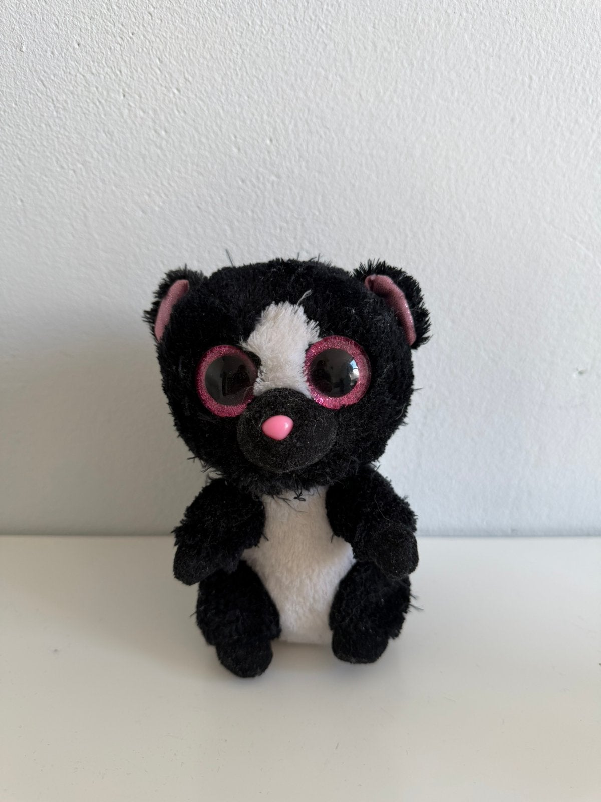 Ty beanie boo knuffel “Flora” 15cm, Overige karakters, Overige typen, Zwart, Ophalen of Verzenden