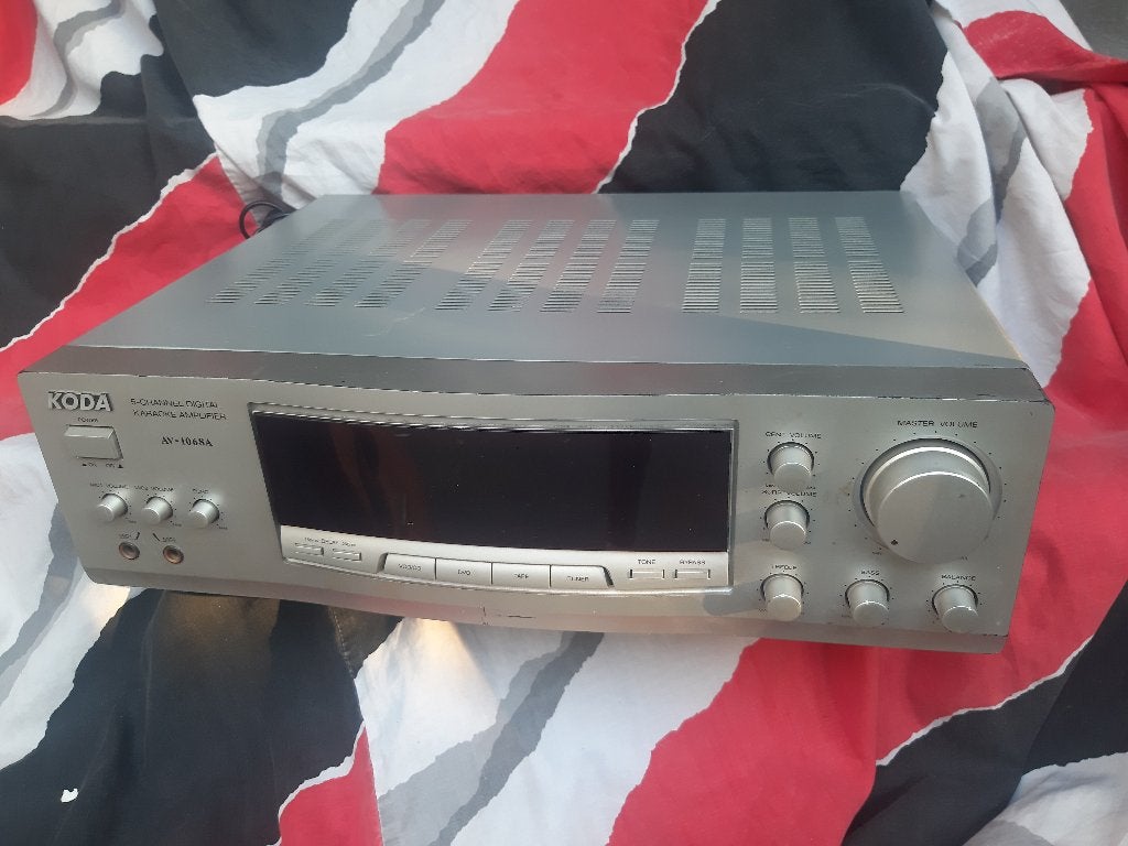 Koda AV-1068A Receiver, zilver, mogelijk met CD-speler, boxe, Ophalen, Gebruikt, Tuner of Radio, Overige merken