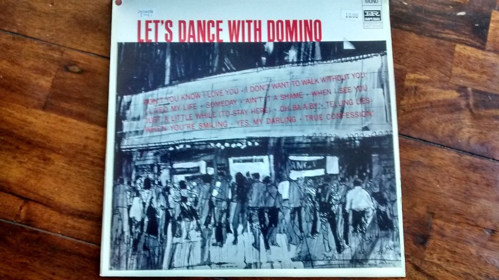 LP - Fats Domino - Let's dance with Domino, Ophalen of Verzenden, Zo goed als nieuw, Rock-'n-Roll, 12 inch