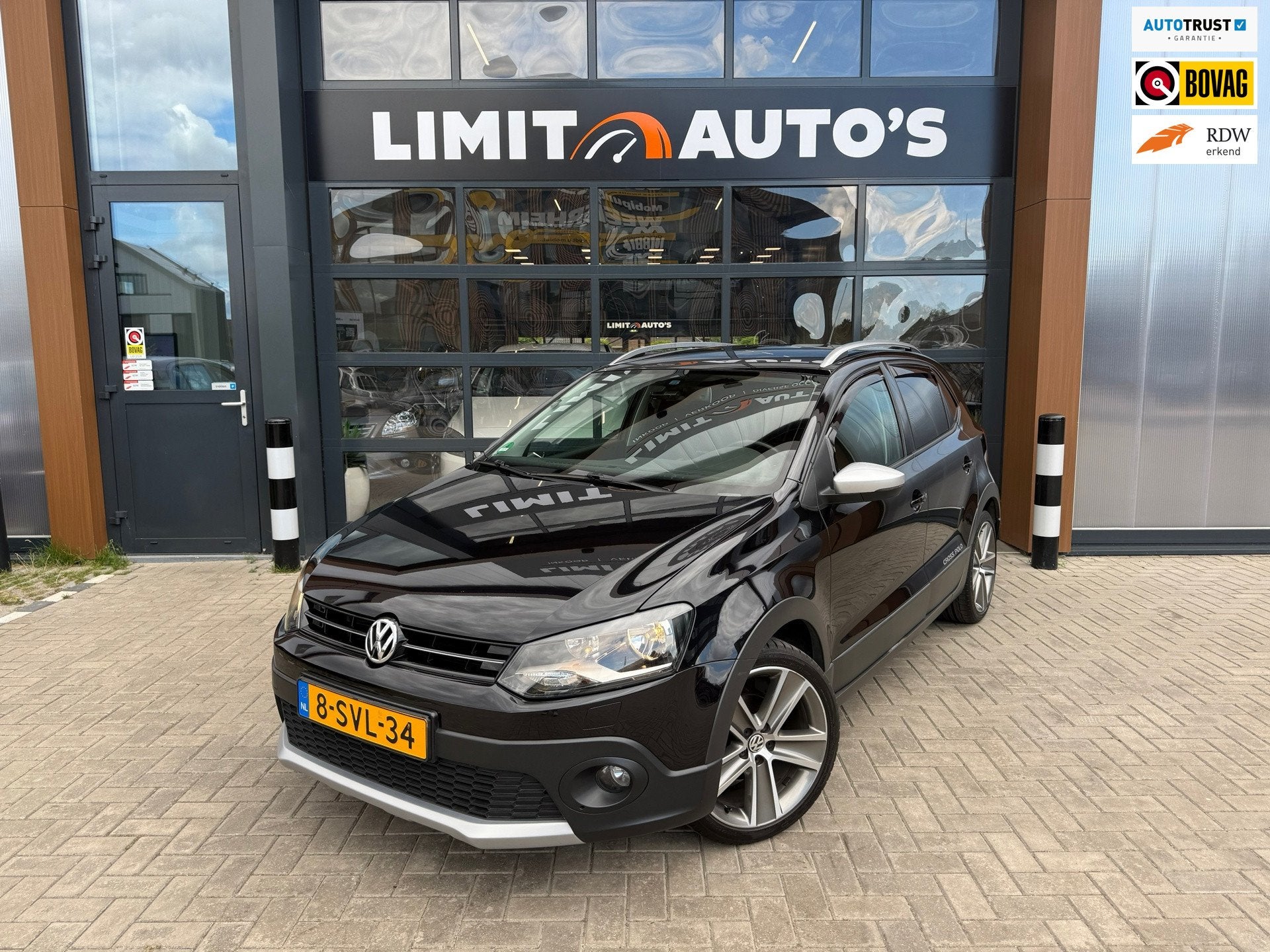 Volkswagen Polo 1.2 TSI Cross/Aut/Climate/Cruise/Camera/St.v, Euro 5, 4 cilinders, Zwart, Bedrijf