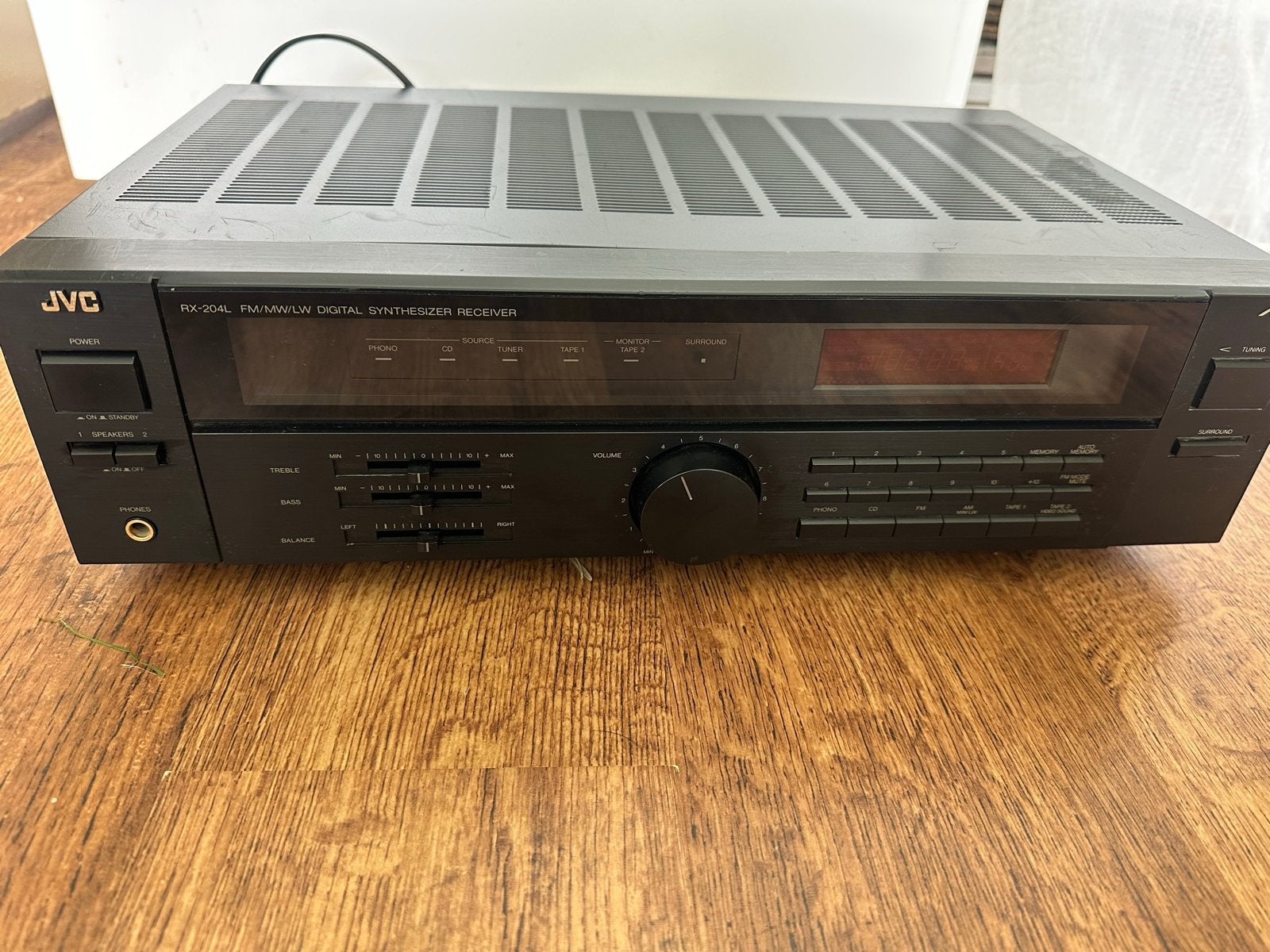 JVC RX-204L FM/MW/LW Digital Synthesizer Receiver, Ophalen of Verzenden, Gebruikt, Stereo, JVC