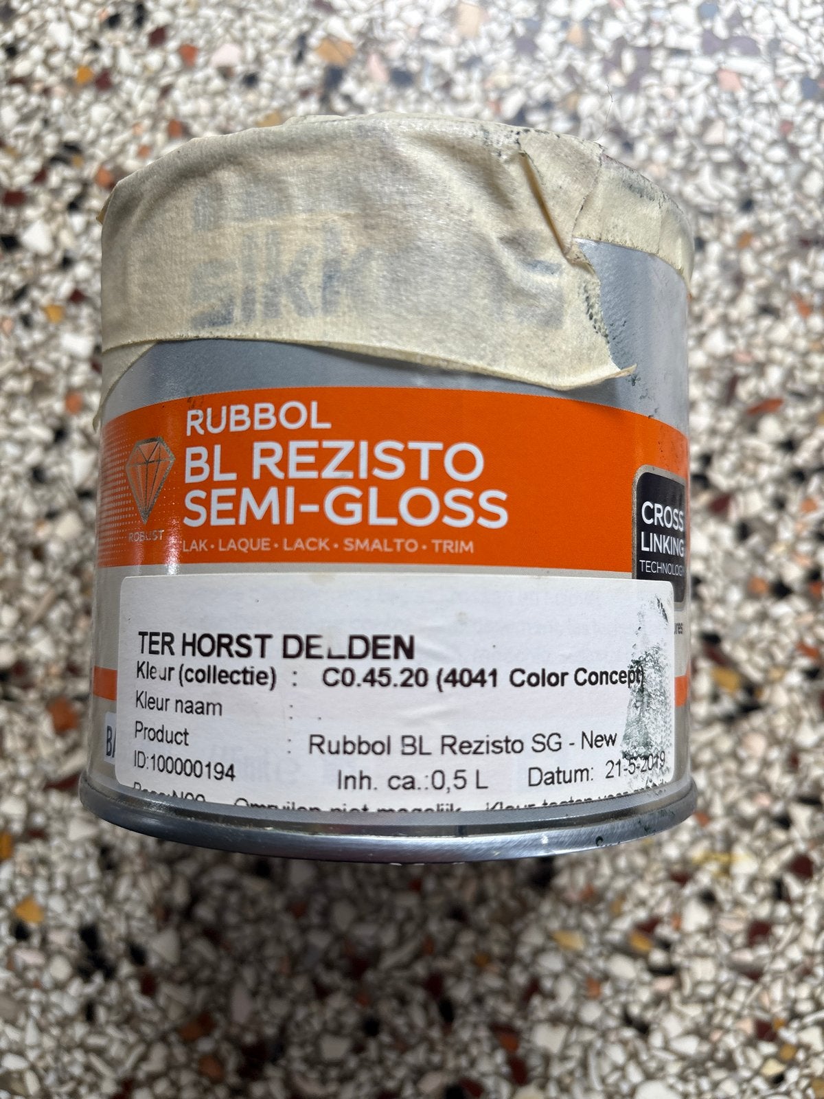 Jaren '30 Rode Binnenverf - Sikkens Rubbol BL Rezisto, Ophalen of Verzenden, Zo goed als nieuw, Overige typen