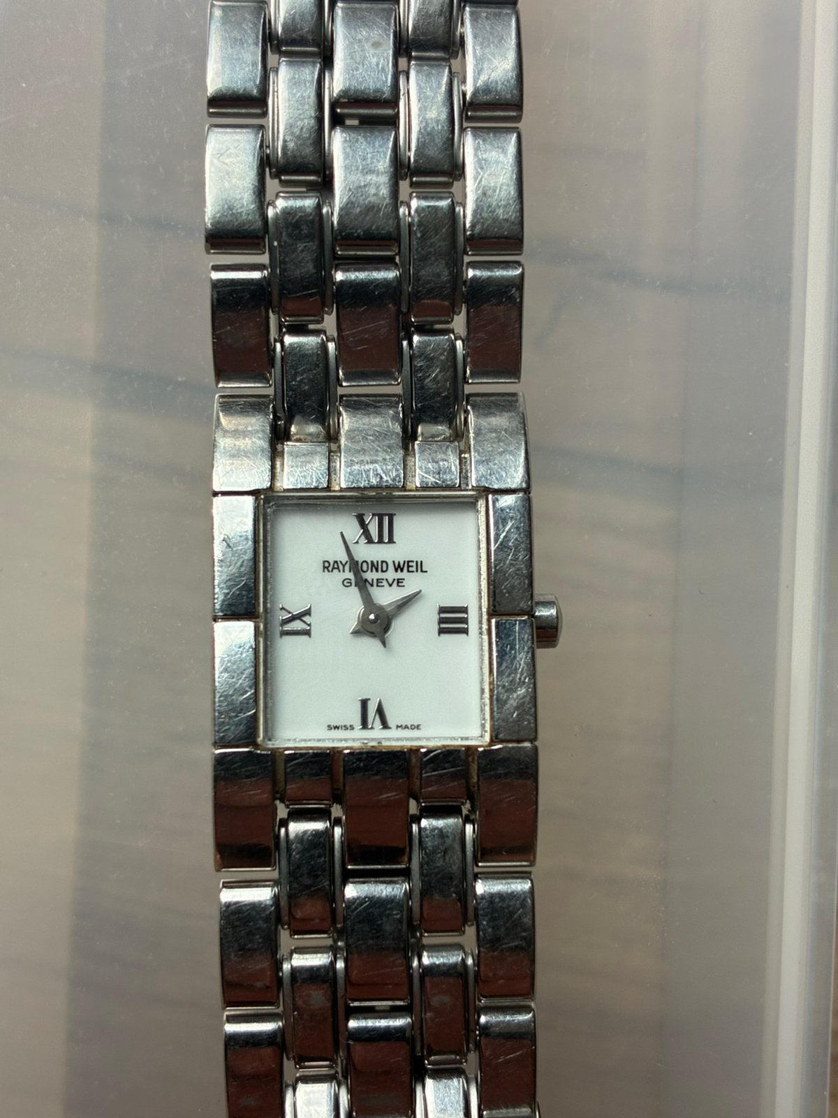 Raymond Weil type : 5886 Vintage dames horloge.  T.E.A.B., Overige merken, Staal, Gebruikt, Staal