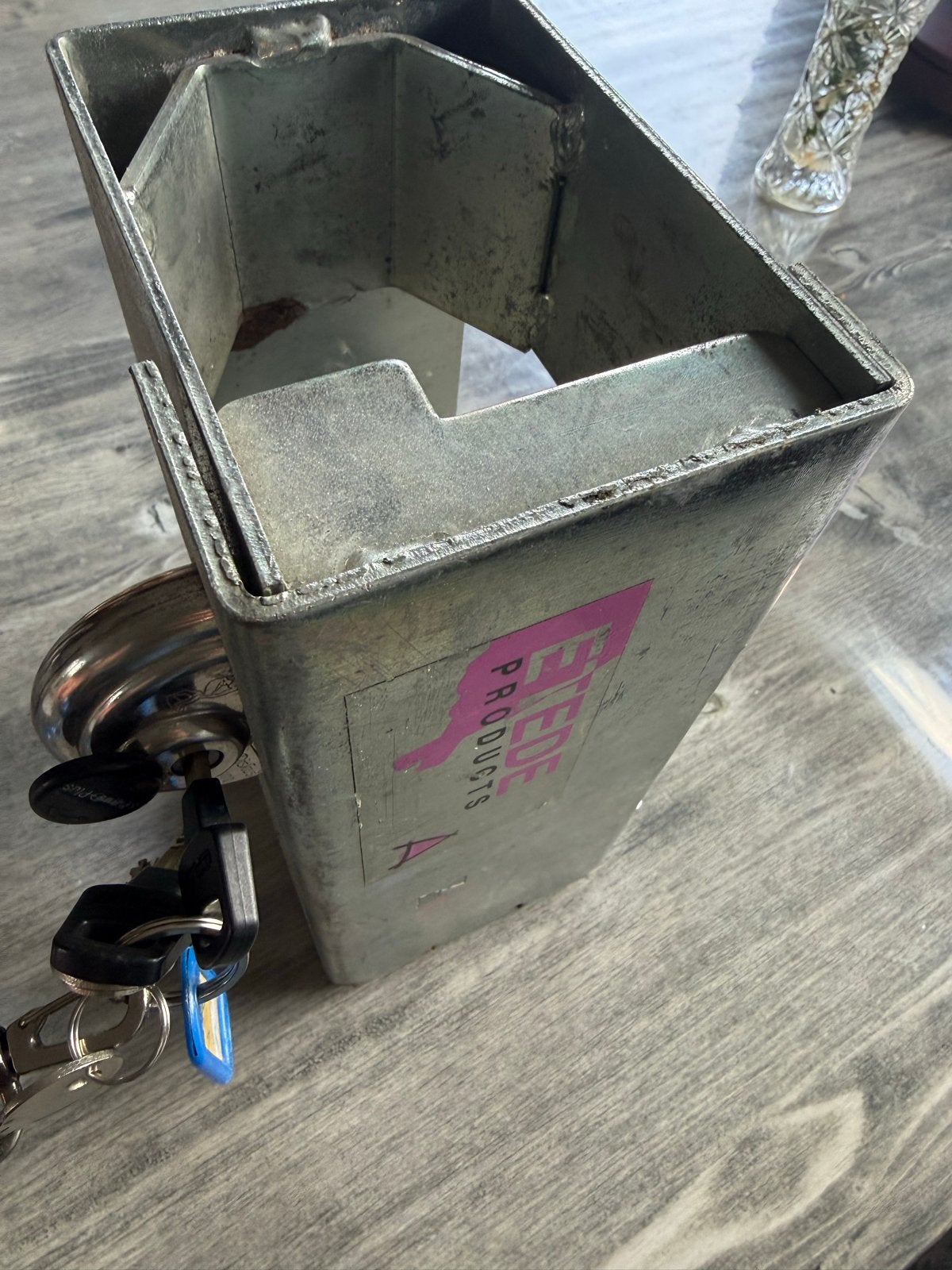 ETEDE PRODUCTS Disselslot/Koppelingslot met sleutels, Ophalen, Gebruikt