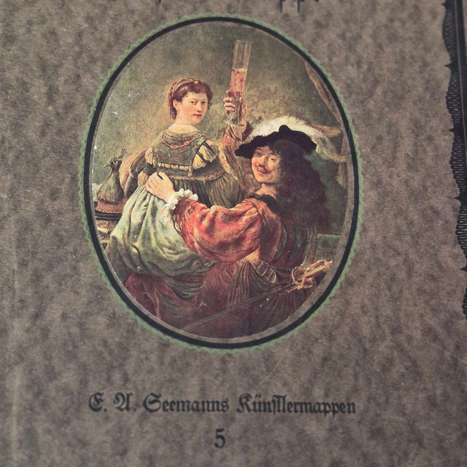 Antiquariaat: E.A. Seemanns Künstlermappen Nr. 5 – Rembrandt, Ophalen of Verzenden, Gelezen, Schilder- en Tekenkunst