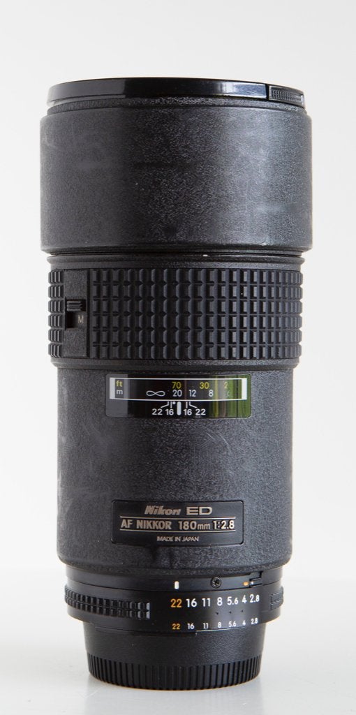 Nikon AF Nikkor 180mm /2,8 ED, Gebruikt, 180 mm, Nikon, Beschermhoes/tas