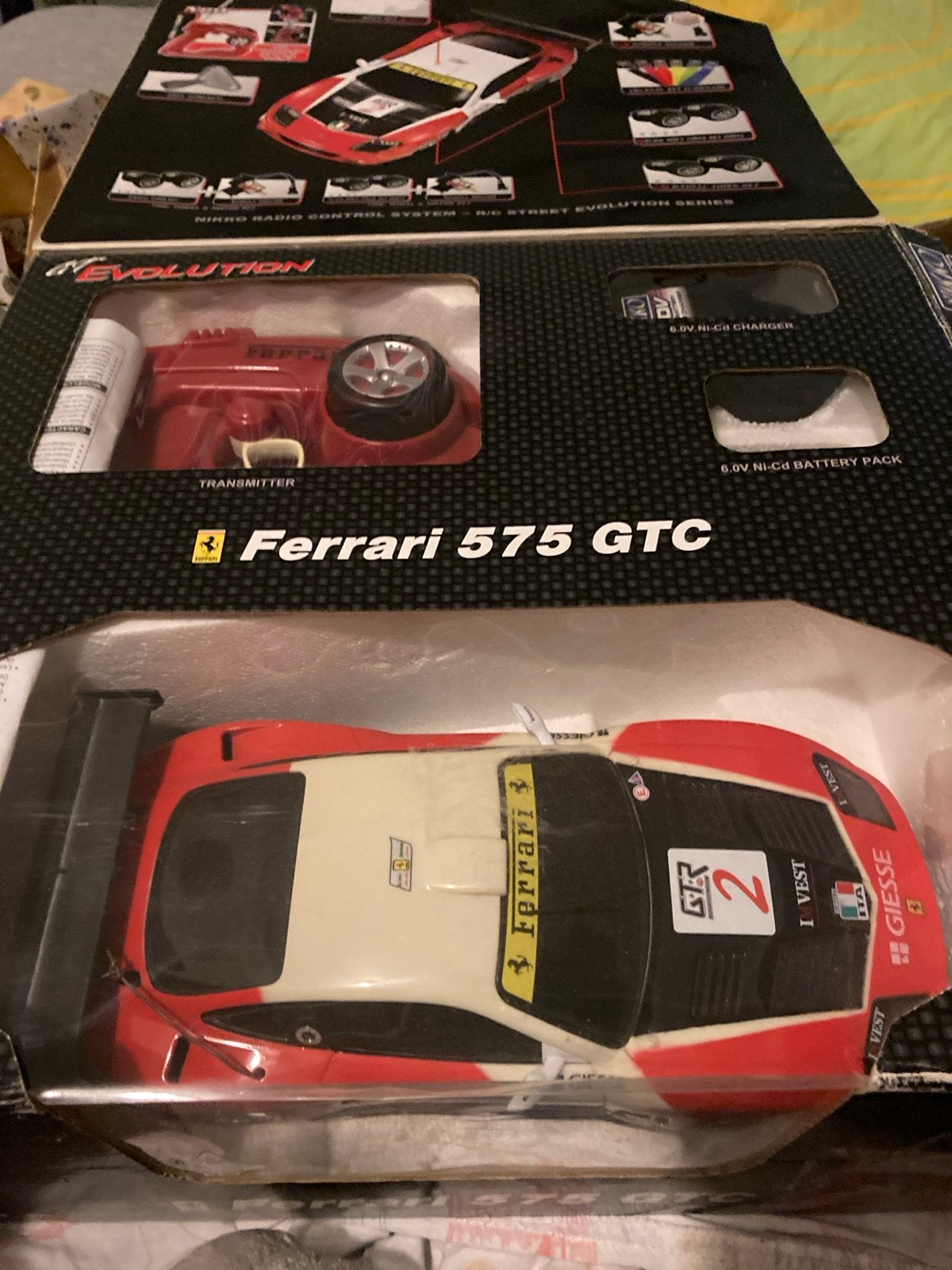 Nikko RC Ferrari 575 GTC - weet niet of die nog rijd, Hobby en Vrije tijd, Modelbouw | Radiografisch | Auto's, Elektro, Nieuw