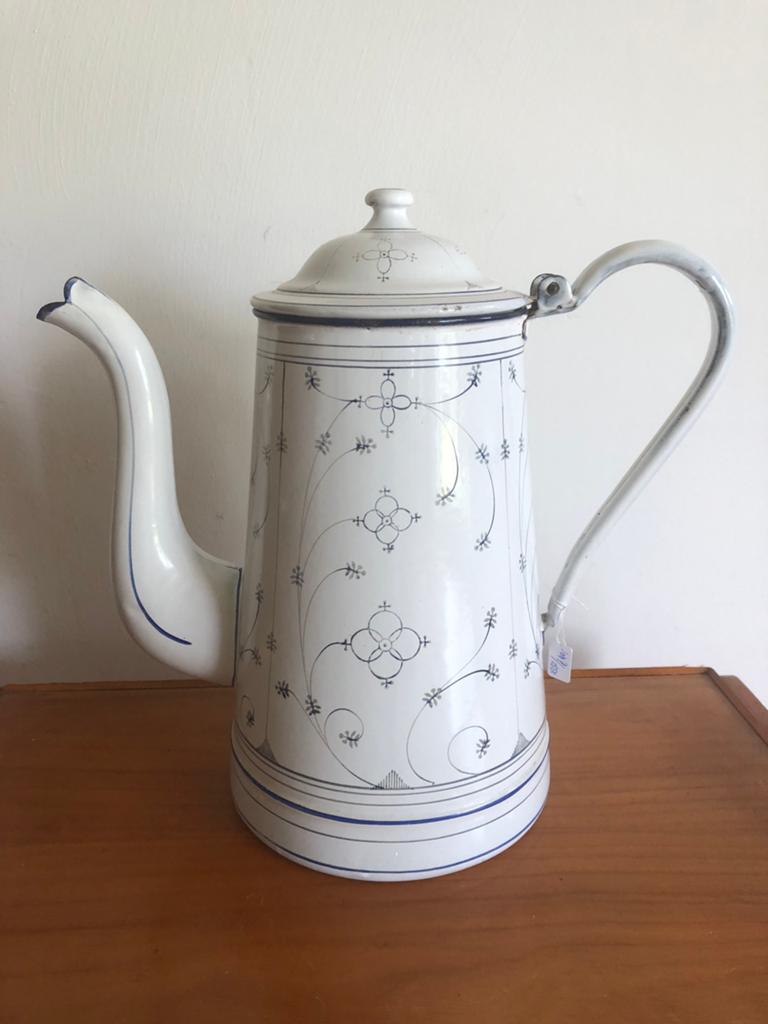 Grote emaillen koffiepot, 31 cm., Antiek en Kunst, Curiosa en Brocante, Ophalen of Verzenden