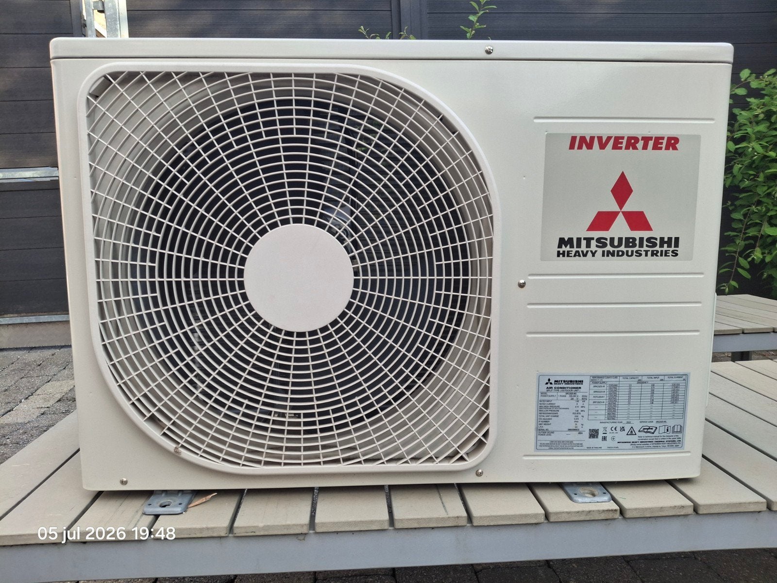 Airco buitenunit Misubishi 2,5 / 3,2 kw, Ophalen, Wandairco, Minder dan 60 m³, 3 snelheden of meer
