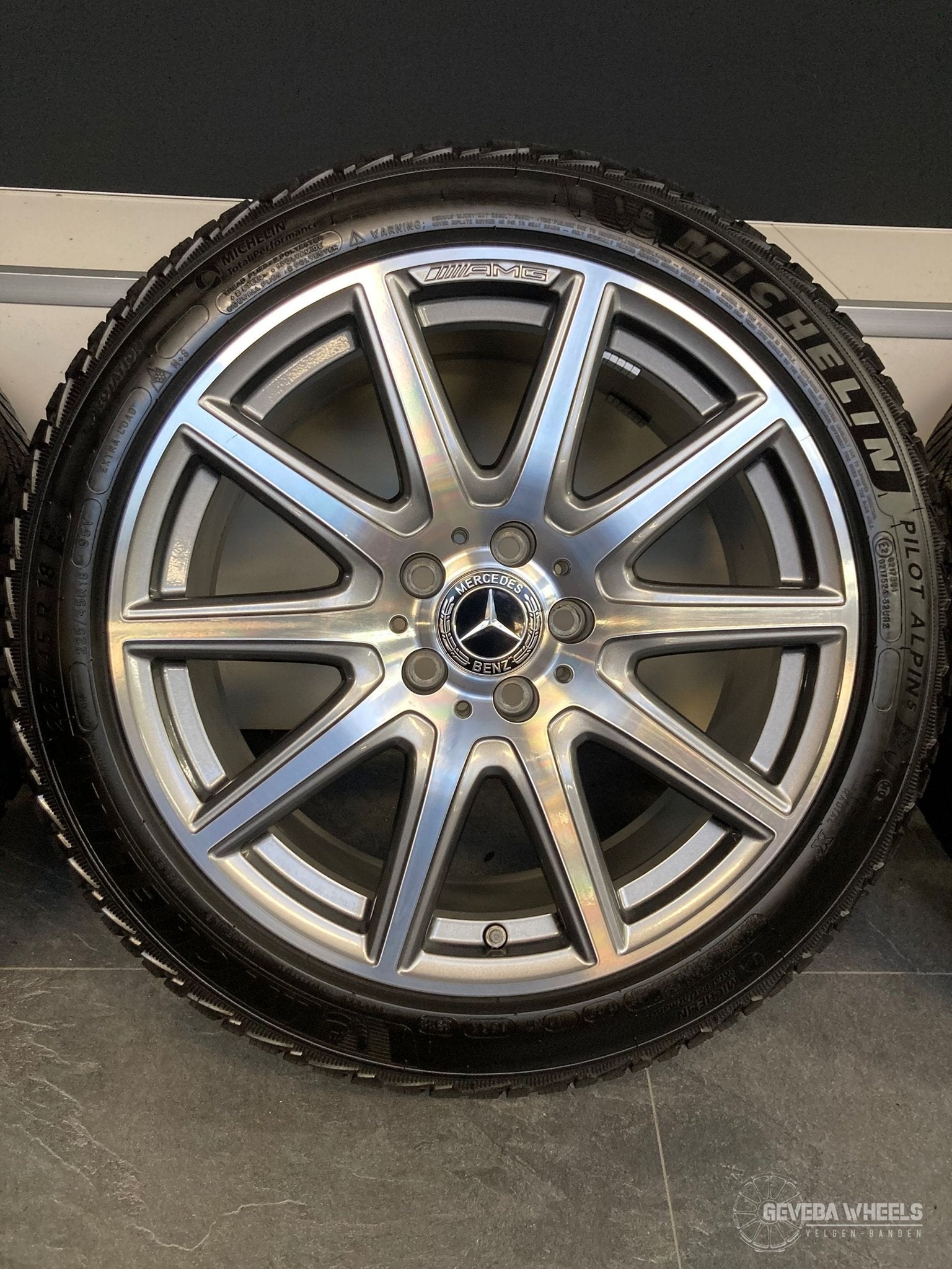 18” originele Mercedes A45 CLA 35 45 AMG velgen winterbanden, 18 inch, Gebruikt, -, -