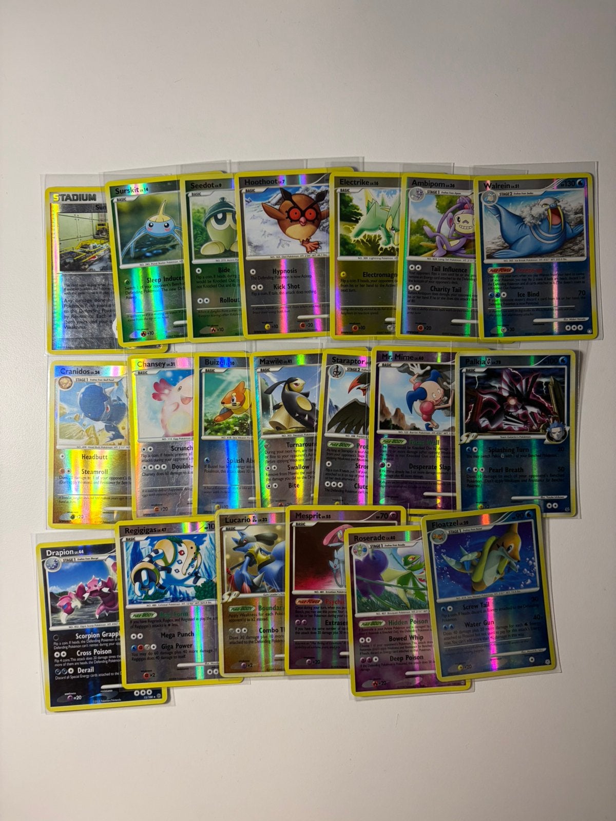 Pokemon kaarten - Diamond & Pearl reverse holo, Ophalen of Verzenden, Zo goed als nieuw, Meerdere kaarten