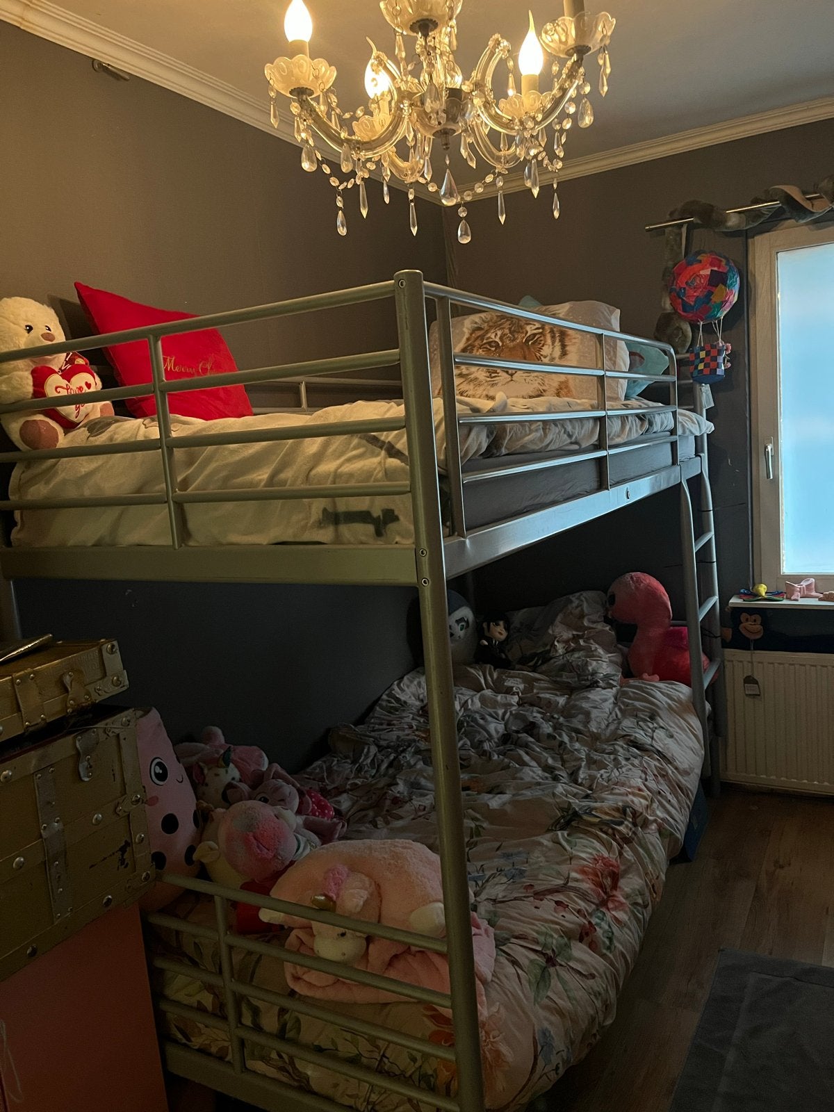 Stapelbed met matrassen - Ideaal voor kinderkamer, Gebruikt, 90 cm, 160 tot 180 cm, Tweepersoons