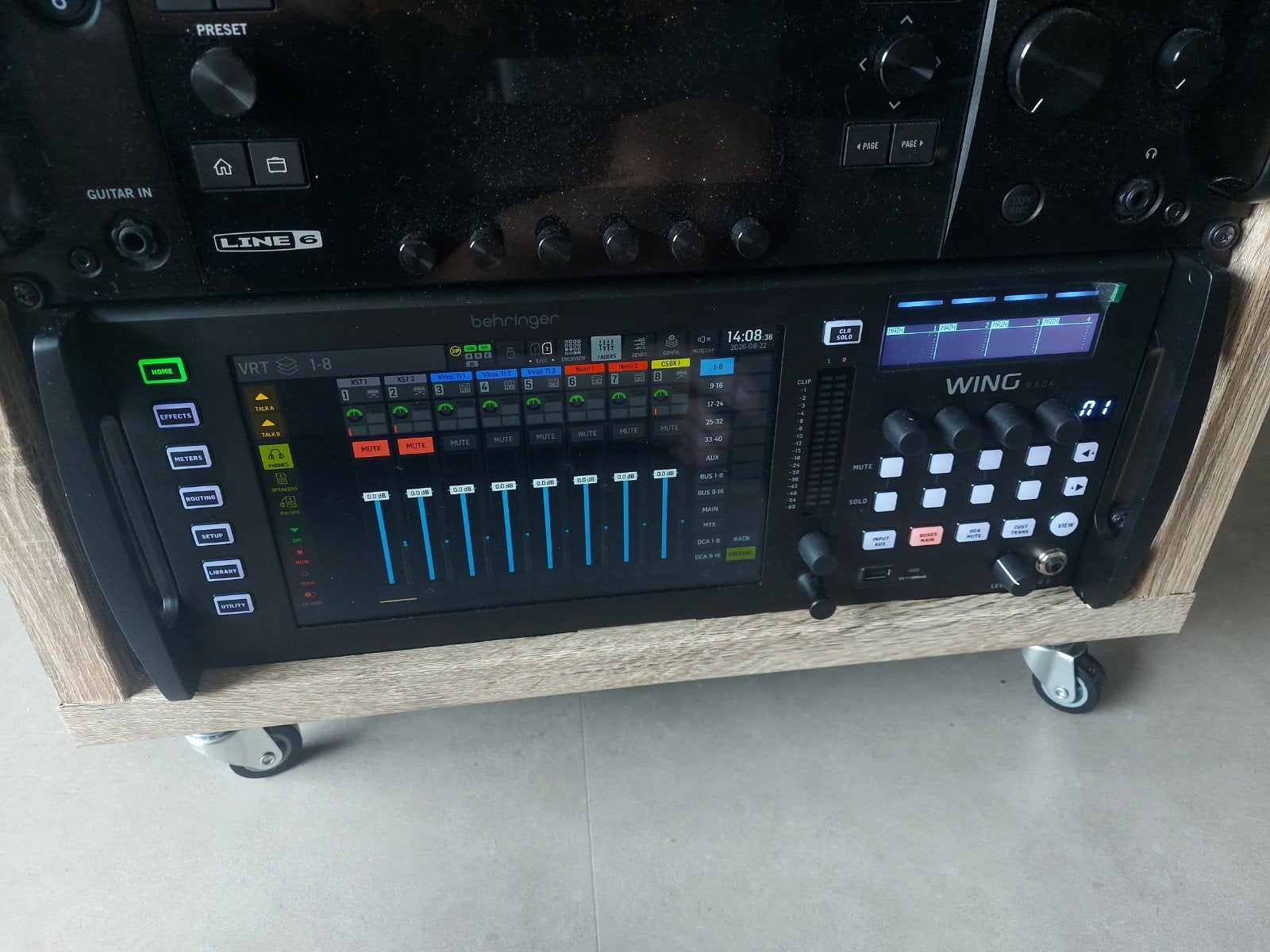 Behringer Wing Rack met factuur, Muziek en Instrumenten, Mengpanelen, Ophalen of Verzenden, Zo goed als nieuw, 20 kanalen of meer