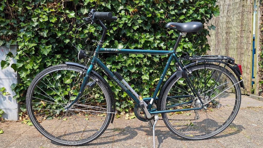 Sportieve UNION Europa fiets met 3x7 versnellingen, Gebruikt, Velgrem, Versnellingen, 53 tot 57 cm