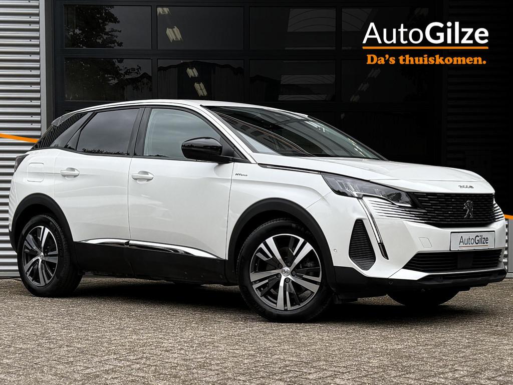 Peugeot 3008 1.6 HYbrid 225 Allure Pack l Navi l Camera l DA, Auto's, Peugeot, Gebruikt, Euro 6, 4 cilinders, Leder en Stof