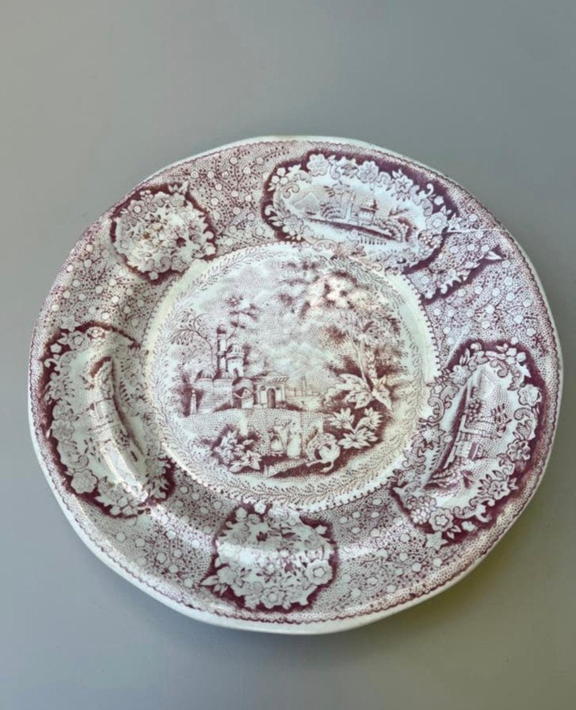 Antiek F. Regout & Co. Maastricht 'Oriental' Bord (1891-1896, Ophalen of Verzenden