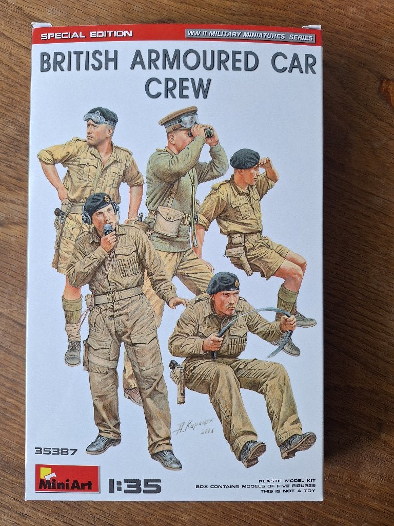 British armoured car crew - Miniart 1/35, Verzenden, Nieuw, 1:35 tot 1:50, Figuur of Figuren