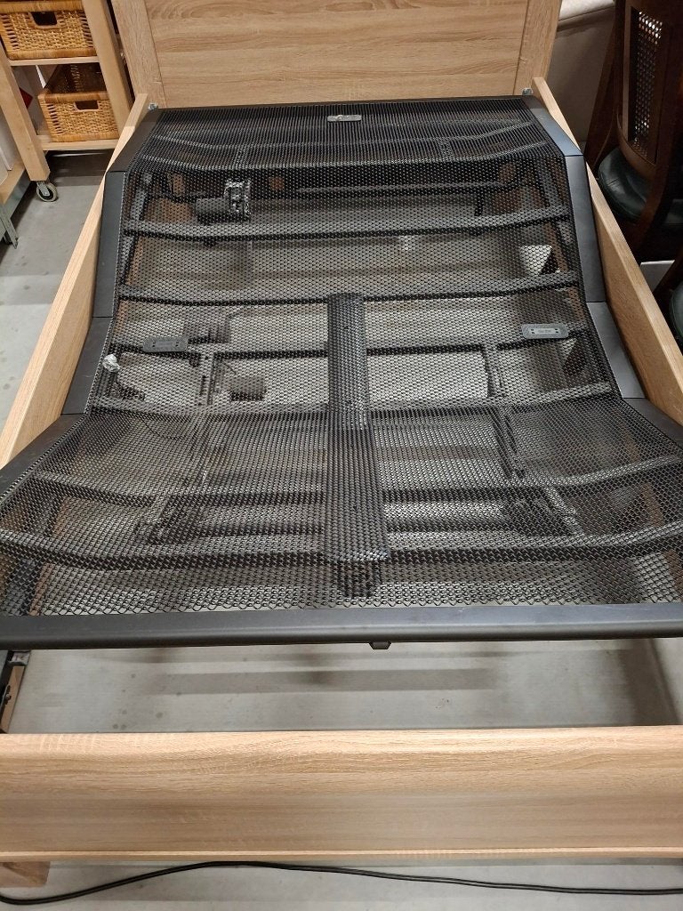 Auping verstelbaar eenpersoonsbed 120 x 200 cm, Ophalen, Verstelbaar, 90 cm, Eenpersoons