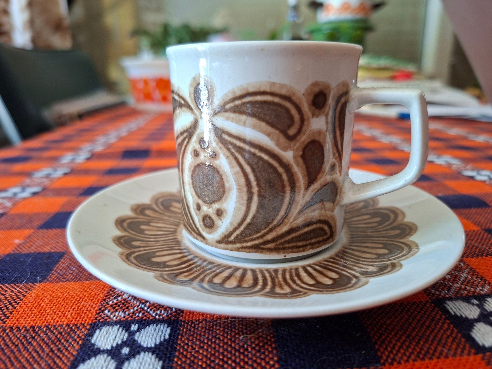 Mooi vintage kopje ,kop en schotel Bavaria jaren'70, Verzamelen, Ophalen of Verzenden, Huis en Inrichting