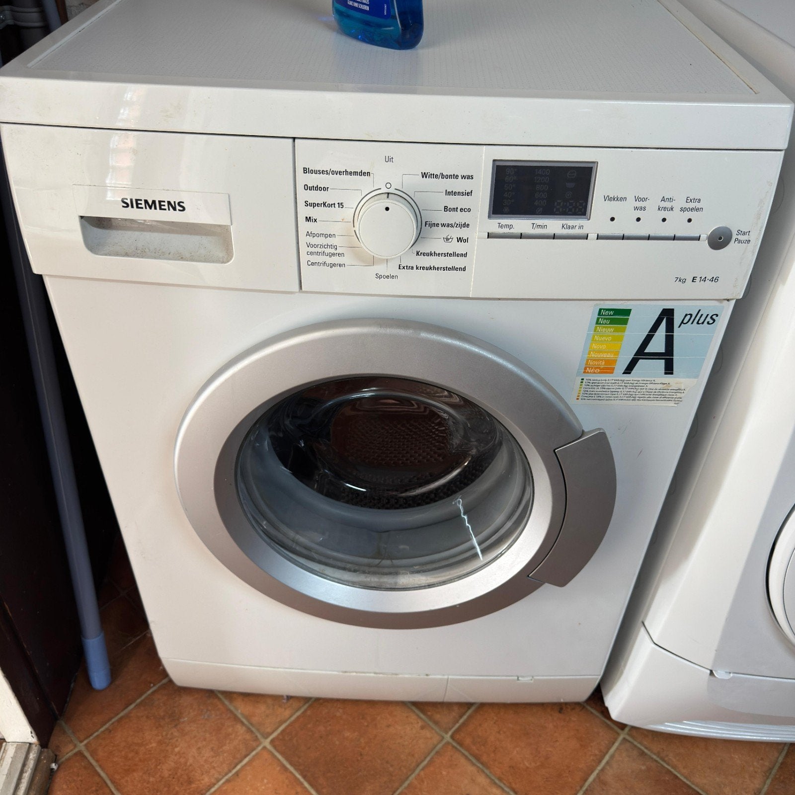 Wasmachine, Witgoed en Apparatuur, Ophalen of Verzenden, Gebruikt, 1200 tot 1600 toeren, 85 tot 90 cm