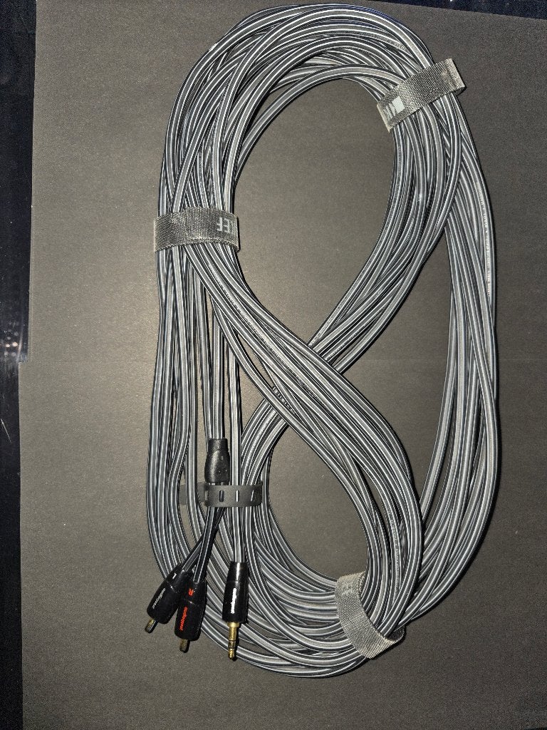 Audioquest RCA - 3,5 jack kabel 12m, Ophalen, Zo goed als nieuw, 10 meter of meer, Interlink-kabel