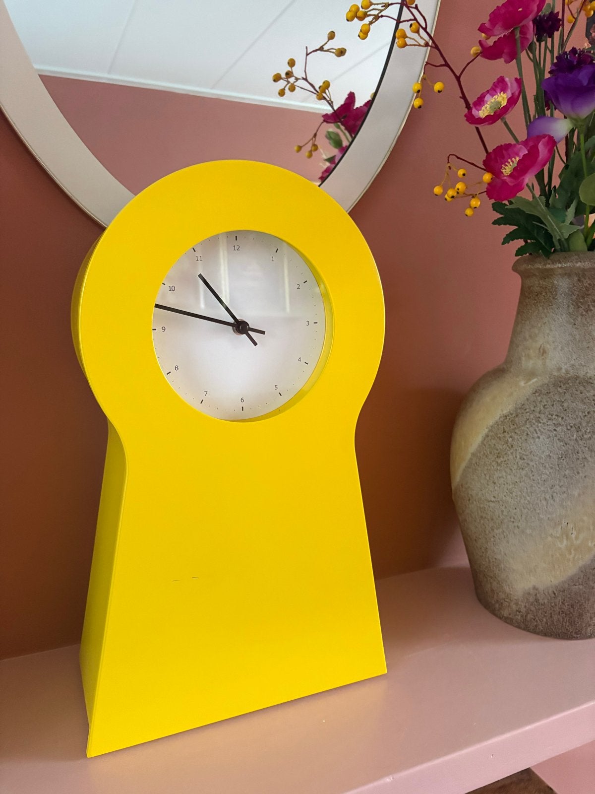 IKEA PS 1995 Klok Geel - Iconisch Design Thomas Eriksson, Ophalen, Gebruikt, Vintage, Analoog