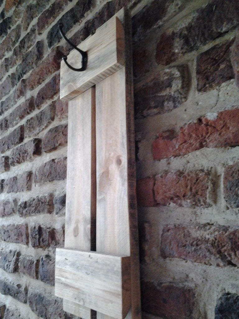 Kapstok in hout, Wandkapstok, Nieuw, Ophalen of Verzenden, Minder dan 100 cm