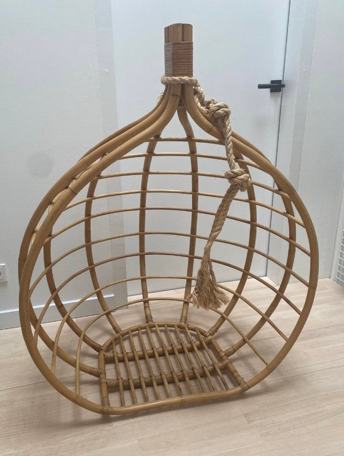 Hangstoel rotan, Tuin en Terras, Ophalen, Zo goed als nieuw, Rotan