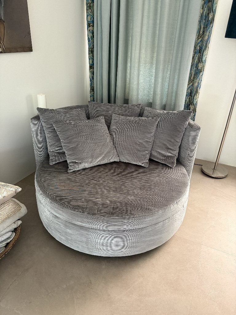 Love seat grijs zo goed als nieuw, Ophalen, 100 tot 125 cm, Tweepersoons, Zo goed als nieuw