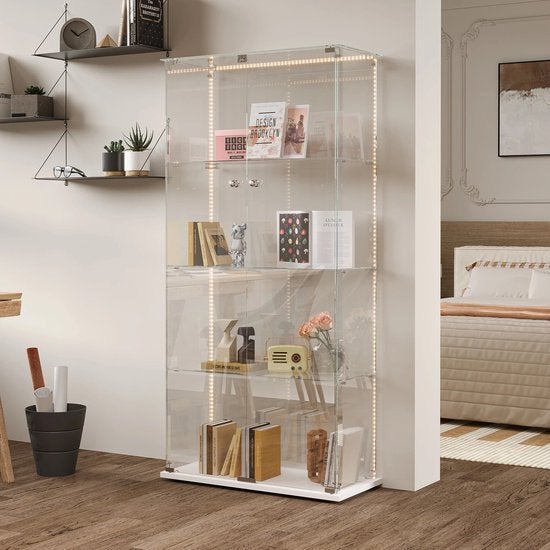 Glazen Vitrinekast – Displaykast – Vitrinekast Met Deuren, Corvance B.V., Verzenden, Nieuw, Corvancebol@gmail.com