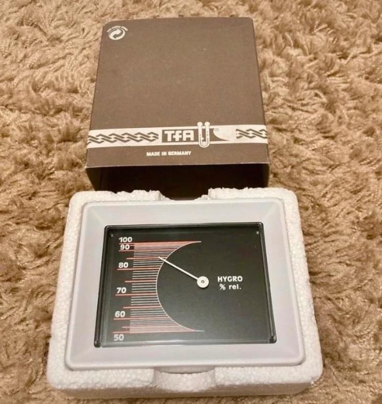 Nieuw - Retro kleine hygrometer TFA, Ophalen of Verzenden, Nieuw